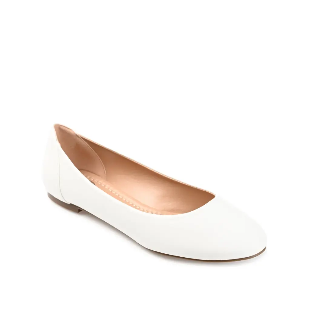 Bailarinas Kavn Para Mujer De La Colección Journee - Blanco, Talla 8 1/2 Mediana | 52574428261 TRG187804421