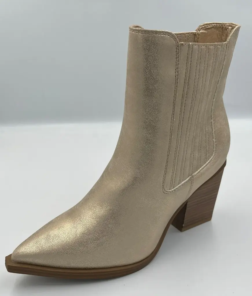 Botas Chelsea De Tacón Apilado Marita Para Mujer De Mia Girl - Dorado 8 1/2 Mediano | 196628347594 TRG187860293