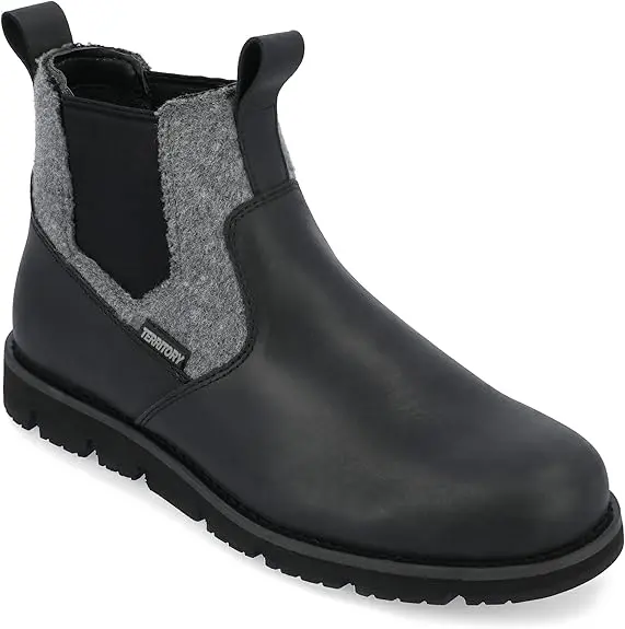 Botas Chelsea De Tacón Plano Canyonlands Para Hombre De Territory - Negro 9 Mediano | TRG185041276