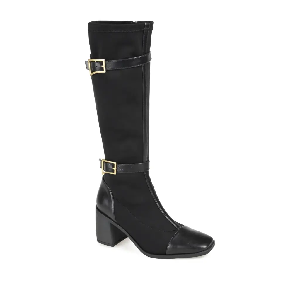 Botas De Montar Con Tacón Apilado Gaibree Para Mujer De Journee Collection - Negro 10 Mediano | 52574988789 TRG187804145