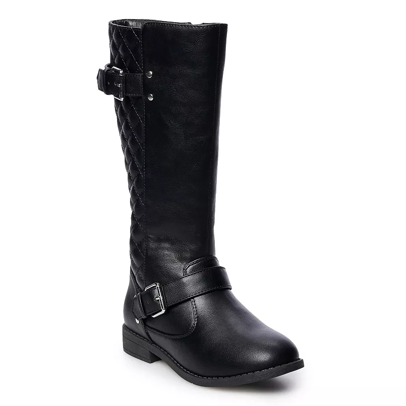 Botas De Montar De Tacón Plano Hailey Para Niñas Pequeñas Y Grandes De Thereabouts - Negro 6 Mediano | R1N000000K67G3 TRG187797243
