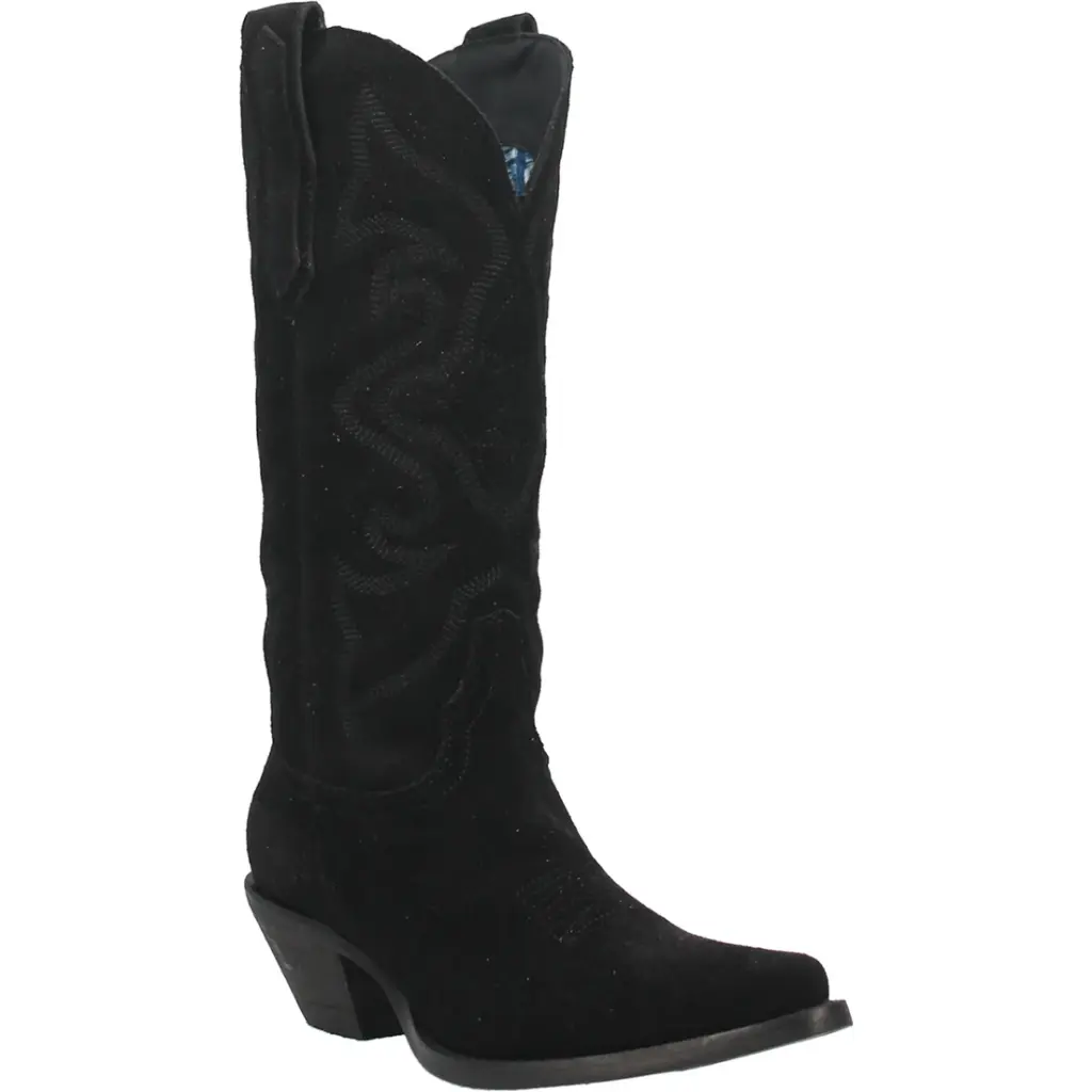 Botas Vaqueras De Tacón Alto Dingo Out West Para Mujer - Negro, Talla 7 1/2 Mediana | 887520279815 TRG188552799