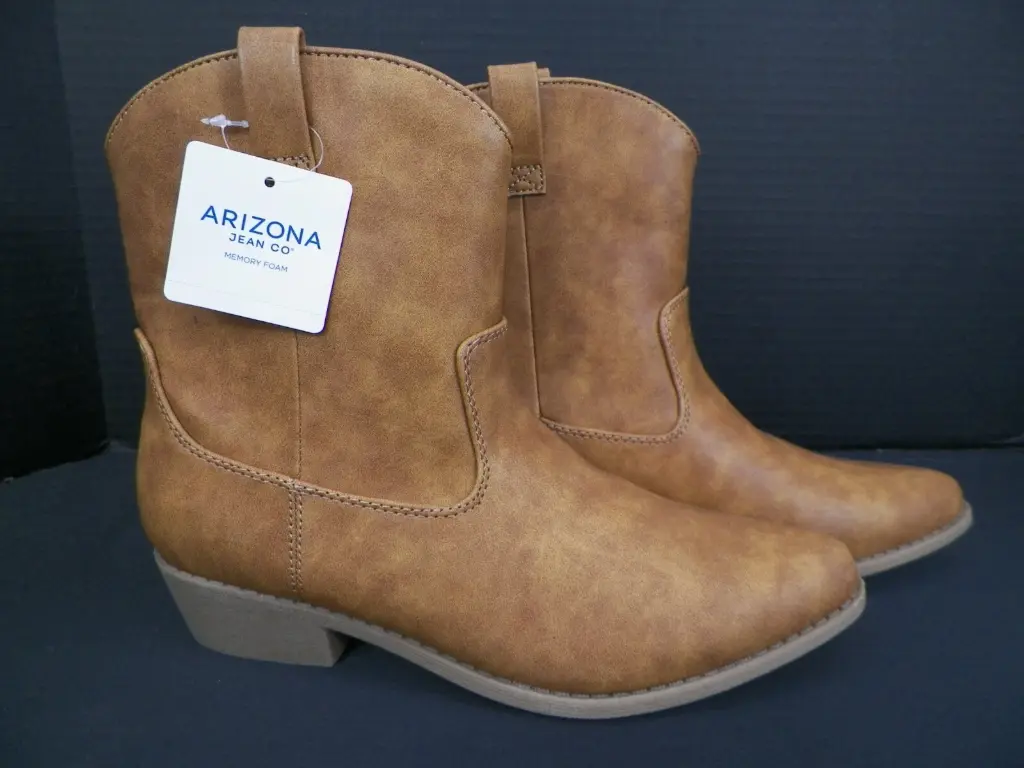 Botines De Tacón Apilado Meritt De Arizona Para Mujer - Tan 8 Mediano | TRG191575166