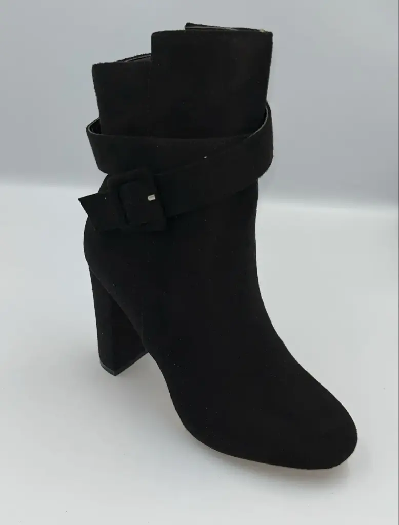 Botines De Tacón Cuadrado Luella Para Mujer De New York & Company - Negro 7 1/2 Mediano | TRG185041214