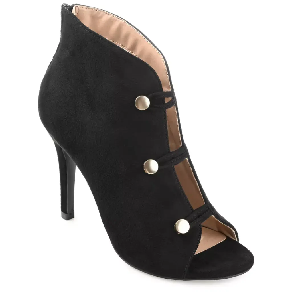Botines De Tacón De Aguja Brecklin Para Mujer De La Colección Journee - Negro 8 1/2 Mediano | 194593816121 TRG188372557