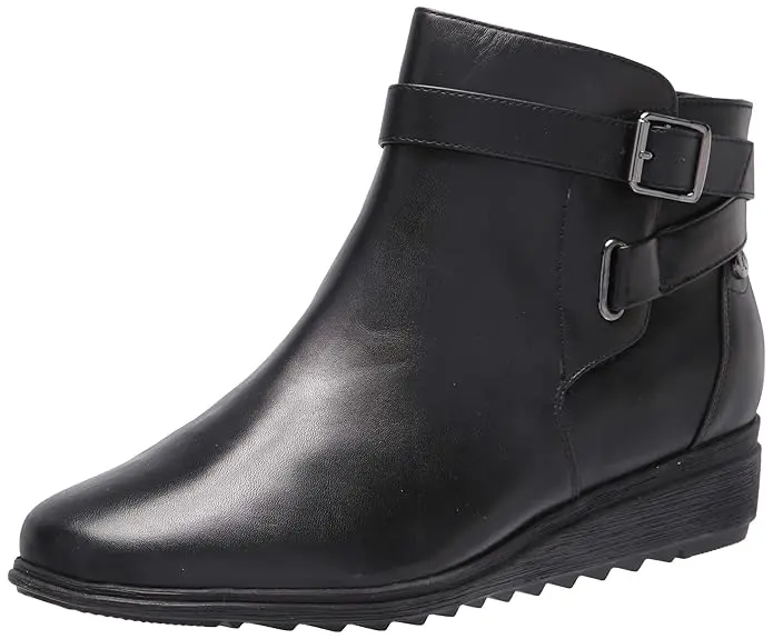 Botines De Tacón Plano Yara Para Mujer De Easy Spirit - Negro 9 Ancho | TRG185044795