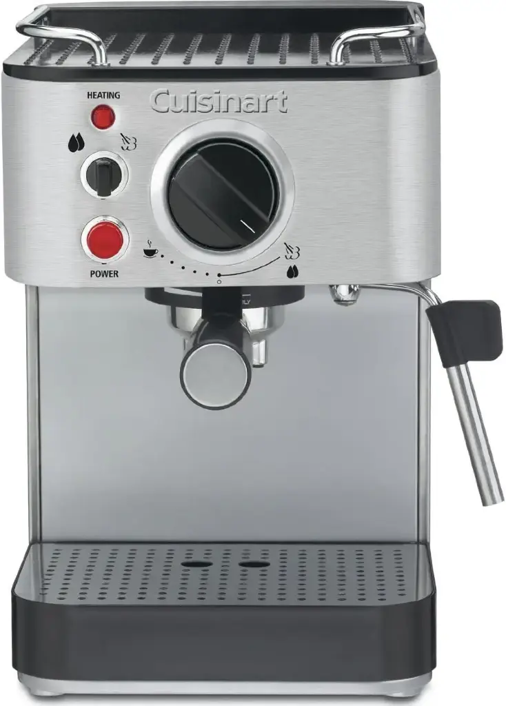 Cafetera Espresso Cuisinart Em-100Np1 De Acero Inoxidable De 1,66 Cuartos De Galón, 32,7 Cm (Largo) X 21,5 Cm (Ancho) X 27,5 Cm (Alto), Color Plateado | 86279178237 TRG187991428