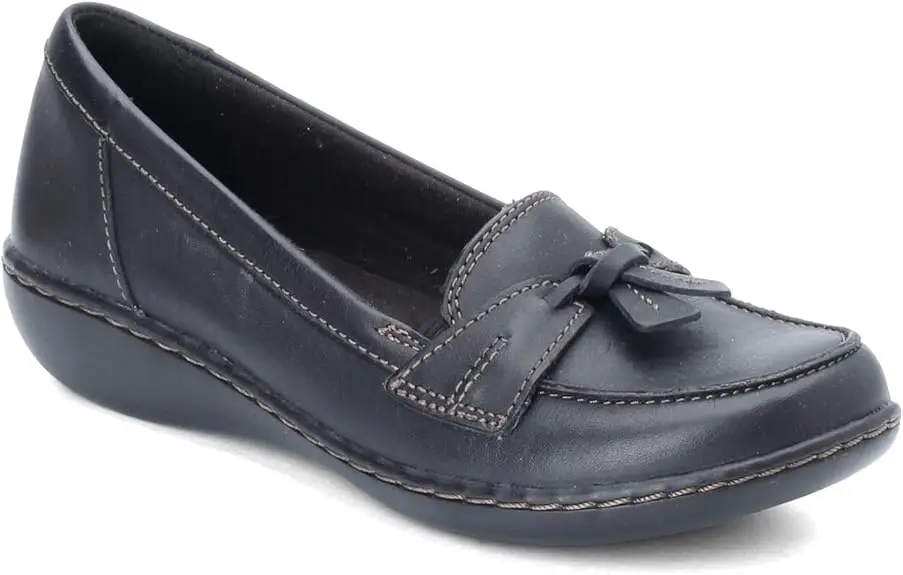 Clarks Of England - Mocasines Ashland Bubble Para Mujer - Negro 10 Mediano | 887460270989 TRG187600808