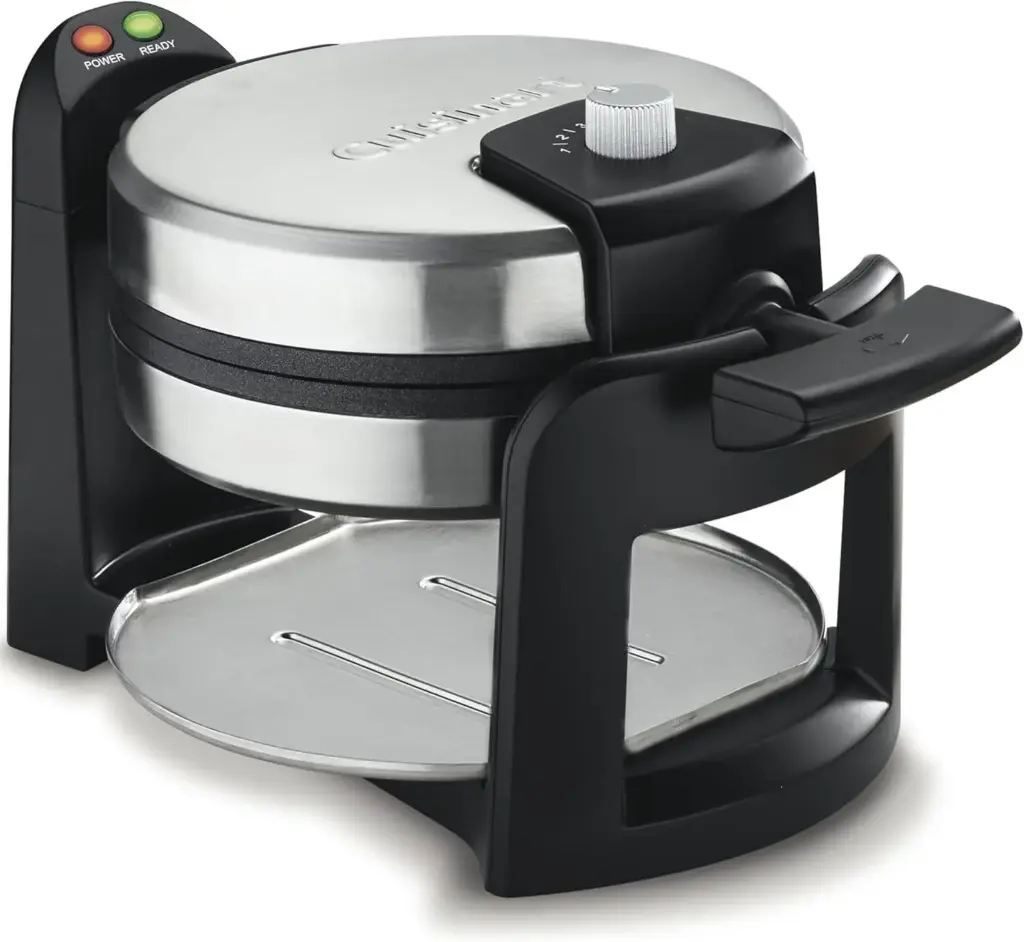 Cuisinart - Waflera Belga Redonda Con Tapa Waf-F30 - Acero Inoxidable | 86279174932 TRG189359908