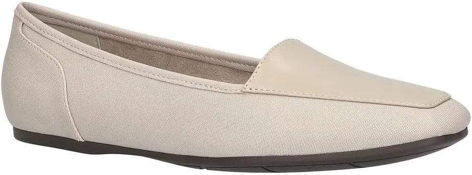 Easy Street Thrill - Zapato Sin Cordones Con Punta Cuadrada Para Mujer - Estampado De Lino Color Avena, 8 De Ancho | 196371315758 TRG188552756