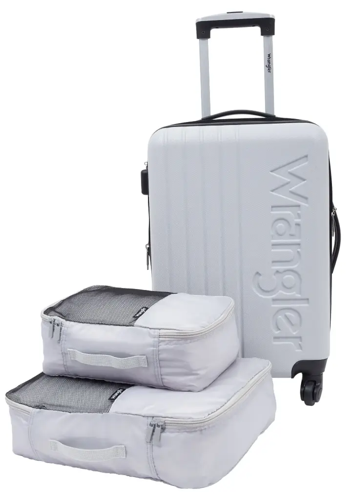 Juego De Maletas Rígidas Expandibles Travelers Club Wrangler San Antonio De 3 Piezas - Gris Claro | 15272801620 10-0001