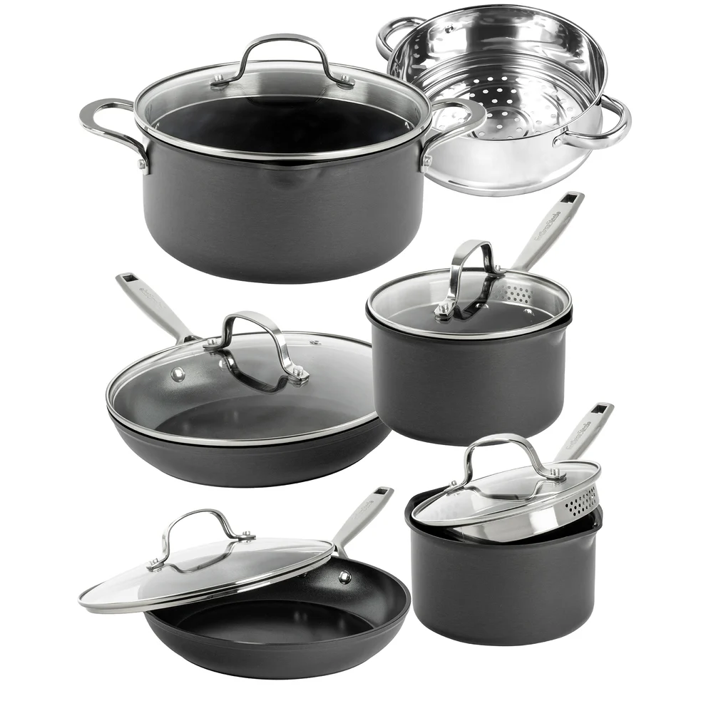 Juego De Utensilios De Cocina Antiadherentes Gotham Steel Pro Ultra Ceramic (2 Unidades, 11 Piezas) - Negro | 80313011542 TRG189600646