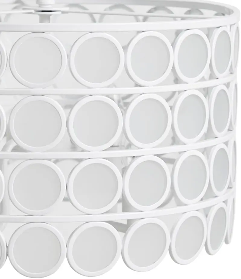Lámpara De Araña Hampton Hill Abbot De 4 Luces Con Forma De Tambor - Blanca | 22164122688 TRG184211533
