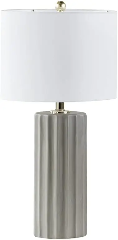 Lámpara De Mesa De Cerámica Acanalada Glendale De Martha Stewart - Gris Talla Única | 86569520562 TRG184214618