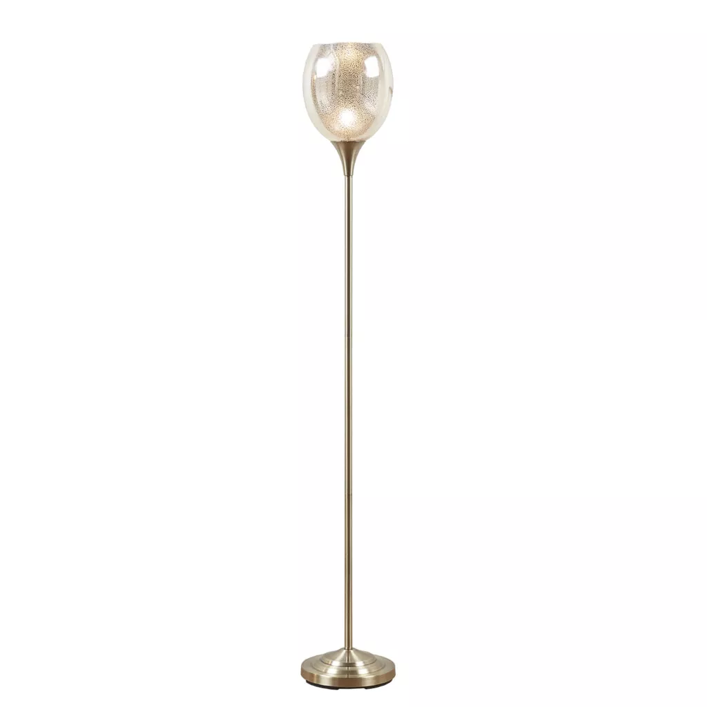 Lámpara De Pie De Metal Hampton Hill Bellow Uplight - Latón Antiguo | 22164122817 TRG181240543