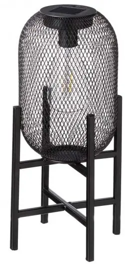 Linterna Solar Para Exteriores Glitzhome De 36 Cm - Negro | 6941327140366 Dañada