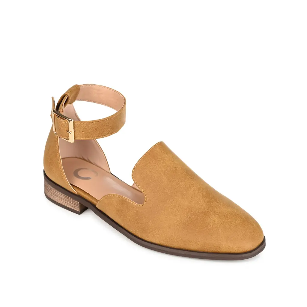 Mocasines De Punta Redonda Loreta Para Mujer De La Colección Journee - Mostaza 10 Mediano | TRG192805574