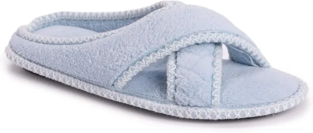 Pantuflas Con Banda Cruzada Muk Luks Ada Para Mujer | TRG192324987