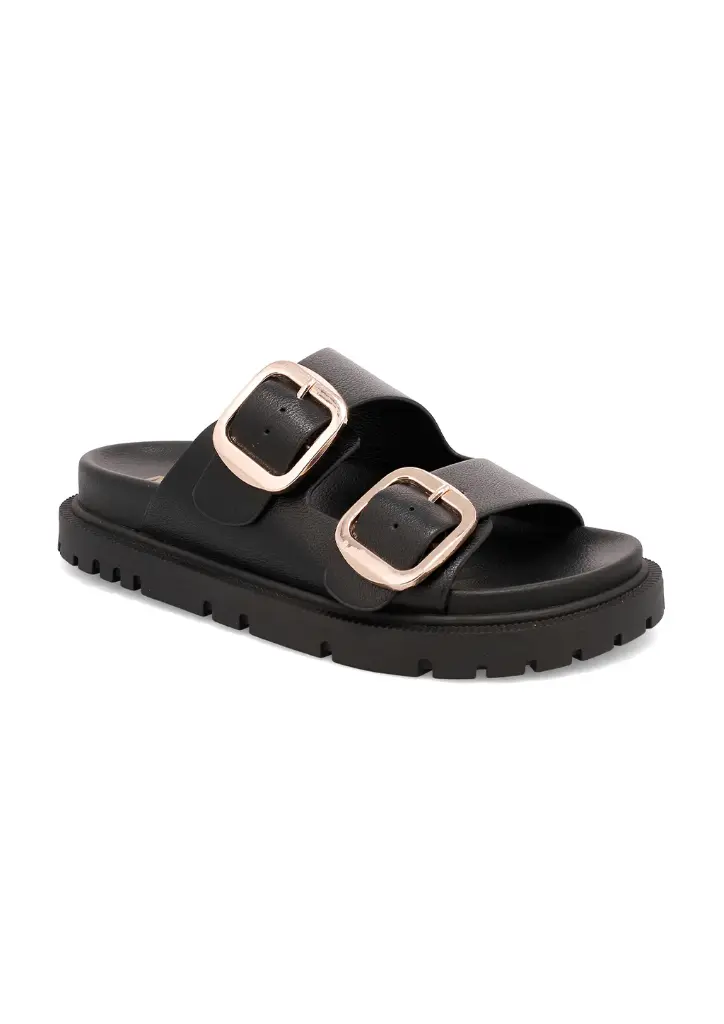 Sandalias Con Plantilla Para Mujer Mia Amore Mayte - Negro 10 Ancho | TRG192763975