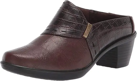 Sandalias Cynthia De Easy Street Con Punta Redonda Para Mujer - Marrón Cocodrilo 7 1/2 Mediano | 193073501762