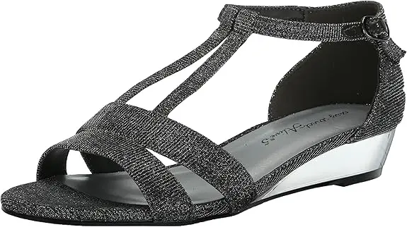 Sandalias De Cuña Alora Para Mujer De Easy Street - Pewteglitermetalic Pewte Gliter Metalic 9 Medium | 196371552269 TRG188383956