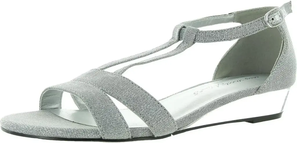 Sandalias De Cuña Alora Para Mujer Easy Street - Silveglitermetalic Silve Gliter Metalic 7 Medium | 196371551361 TRG187860965