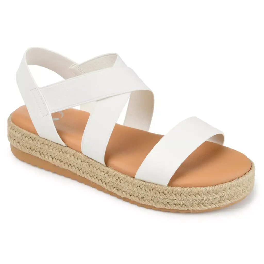 Sandalias De Cuña Caroline Para Mujer De La Colección Journee - Blanco 8 Mediano | 52574846072 TRG188552275