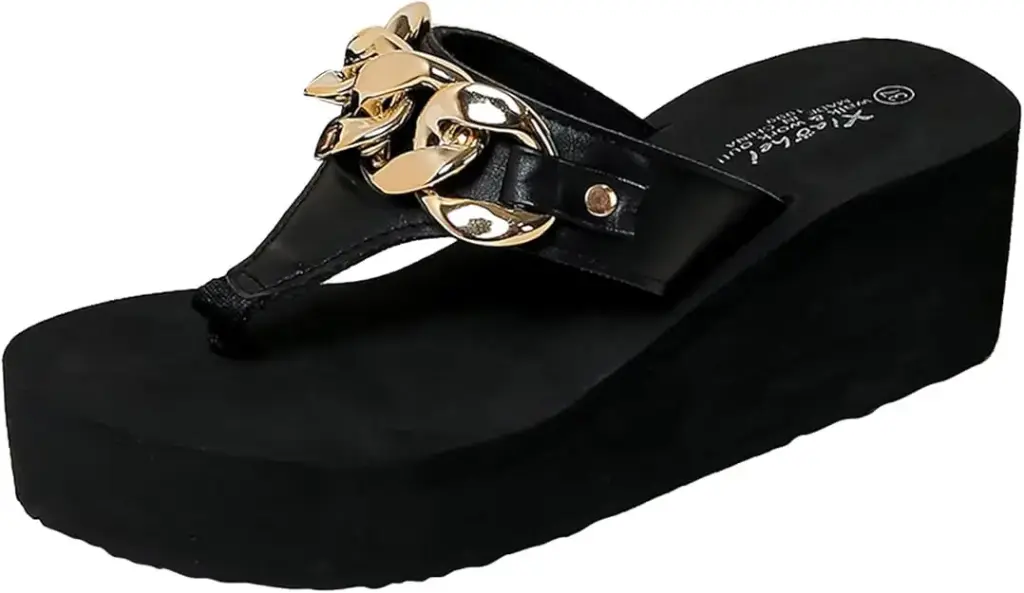 Sandalias De Cuña Mixit Para Mujer - Negro 6 | TRG191912576