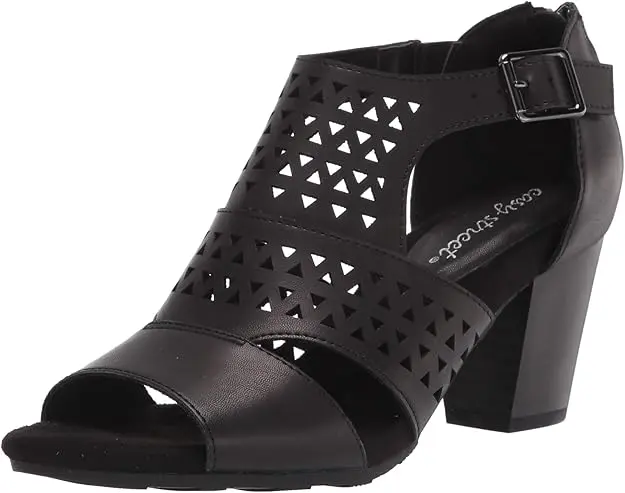 Sandalias De Tacón Adara Para Mujer De Easy Street - Negro 7 1/2 Ancho | TRG187981285