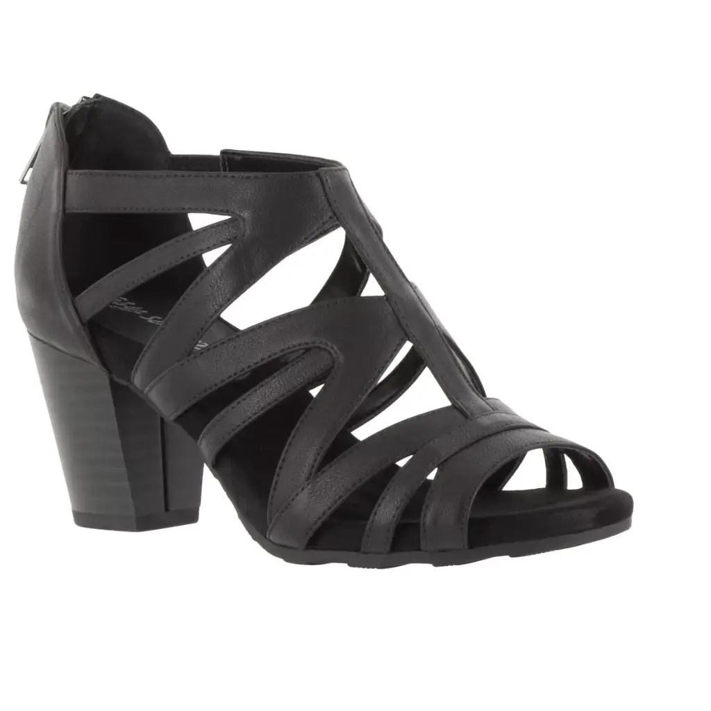 Sandalias De Tacón Amaze Para Mujer De Easy Street - Negro 8 1/2 Mediano | 885660971903 TRG187601194