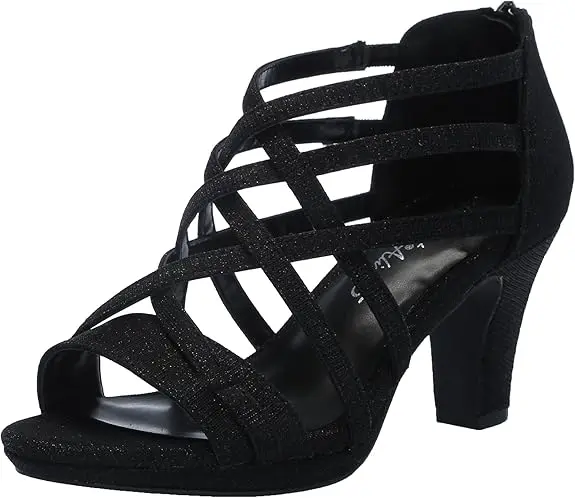 Sandalias De Tacón Easy Street Bee Para Mujer - Charol Negro 9 Ancho | TRG191580590