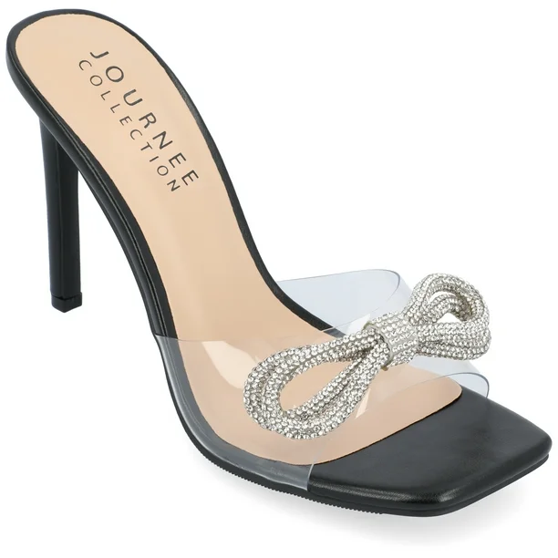 Sandalias De Tacón Fenella Para Mujer De La Colección Journee - Negro 8 1/2 Mediano | TRG185046070