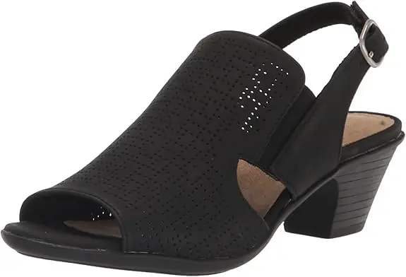 Sandalias De Tacón Zelma Para Mujer De Easy Street - Negro 8 1/2 Ancho | 196371231652 TRG187601222