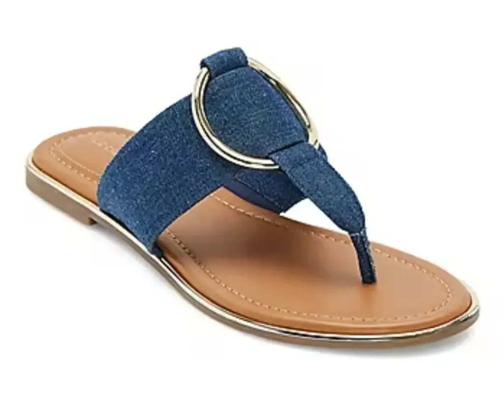 Sandalias Planas Camillo Para Mujer De Liz Claiborne - Denim 5 Medium | R1N0000006Eyn1 TRG188372528