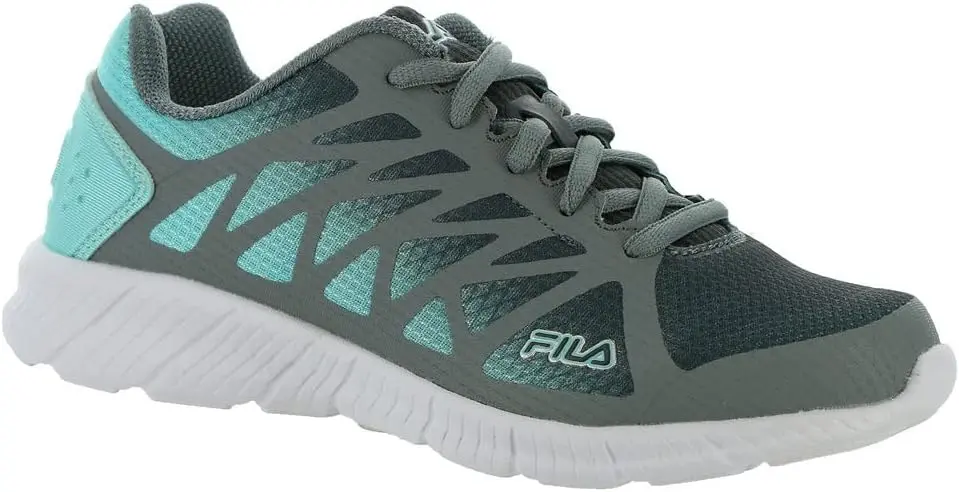 Zapatillas De Running Fila Memory Fantom 6 Para Mujer - Gris Oscuro, Azul Aruba, 9 1/2 Mediano | 731616123288 TRG188552373