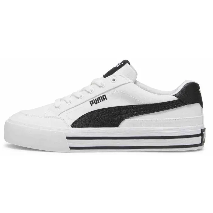 Zapatillas Puma Court Classic Vulc Fs Para Hombre - Blanco Negro 8 1/2 Mediano |