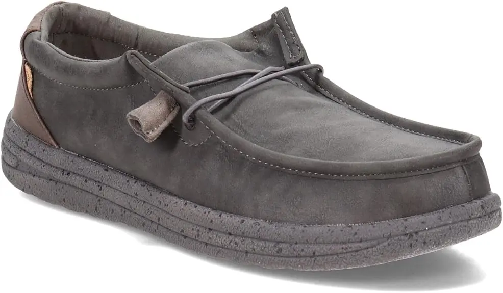 Zapato Sin Cordones Paul De Lamo Para Hombre - Carbón Encerado, Tamaño Mediano Talla 9 | 883139329378 TRG188383877