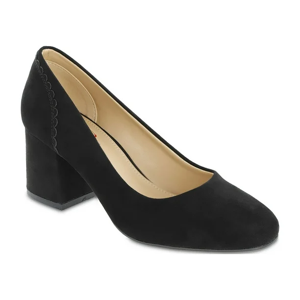 Zapatos De Tacón Cuadrado Danila Para Mujer De Mia Amore - Negro 8 1/2 Mediano | 196628071376 TRG188377018