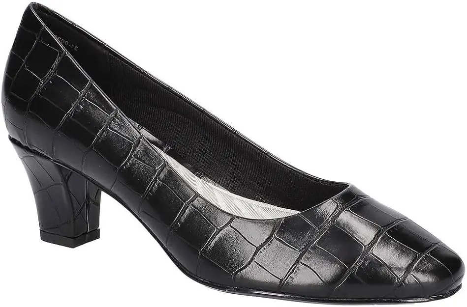Zapatos De Tacón De Aguja Ballari Para Mujer De Easy Street - Cocodrilo Negro Negro 6 1/2 Mediano | 196371102587 TRG188376975