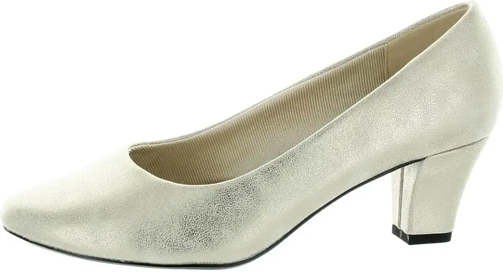 Zapatos De Tacón De Aguja Ballari Para Mujer De Easy Street - Dorado Suave Dorado 7 1/2 Extra Ancho | TRG185044870