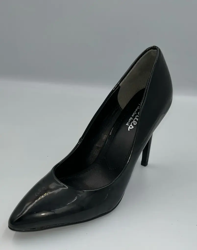 Zapatos De Tacón De Aguja Con Punta Puntiaguda De Charol Pact Para Mujer De Charles By Charles David - Negro 6 1/2 Mediano | 636535721600 TRG188720550