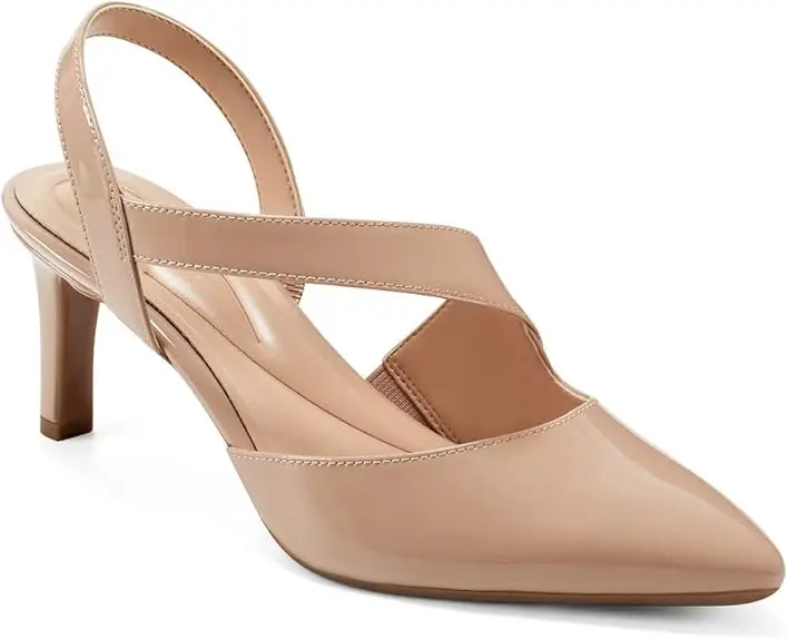 Zapatos De Tacón De Aguja Easy Spirit Recruit Para Mujer - Natural 9 Ancho | 196825035690 TRG187598690