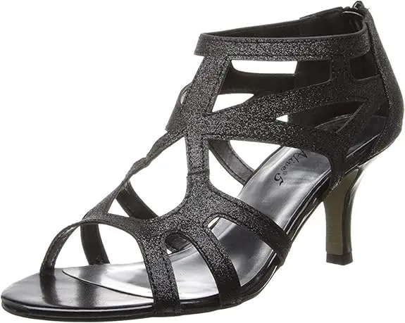 Zapatos De Tacón De Aguja Easy Street Flattery Para Mujer - Brillo Negro 12 Ancho | 885660636611 TRG187797068