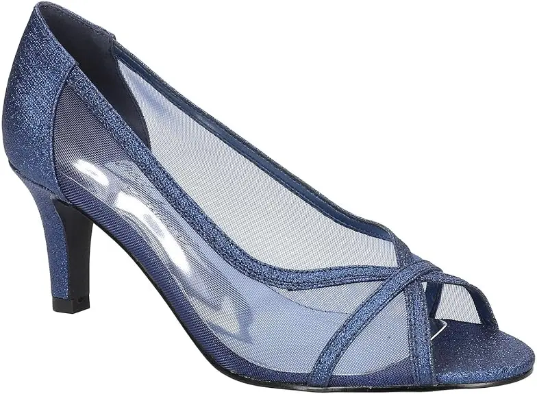 Zapatos De Tacón De Aguja Picaboo Para Mujer De Easy Street - Azul Marino Brillante (Talla 8) | 196371115143 TRG185052250