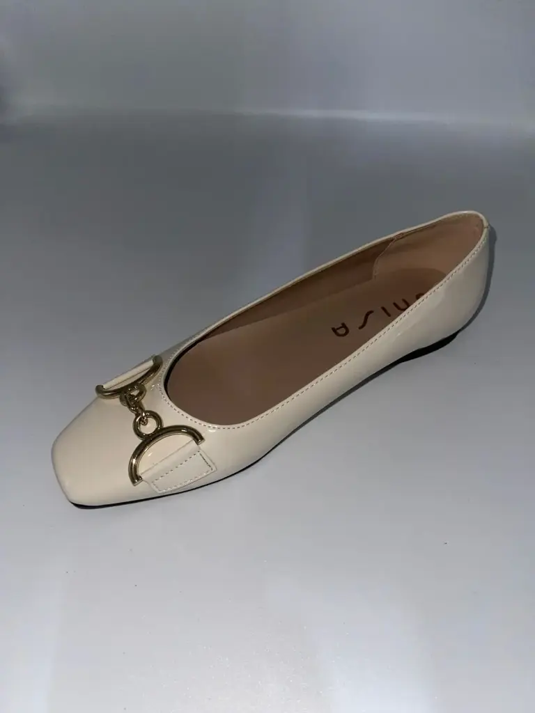 Zapatos De Tacón Plano Elyse Para Mujer De Unisa - Chic Cream 8 Medium | 197648209695 TRG188552598