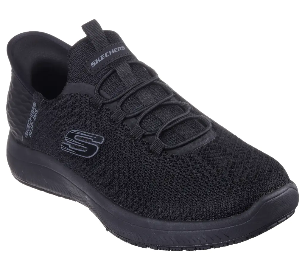 Zapatos De Trabajo Skechers Sumits Colsin Slip-Ins Para Hombre - Negro 9 Mediano |