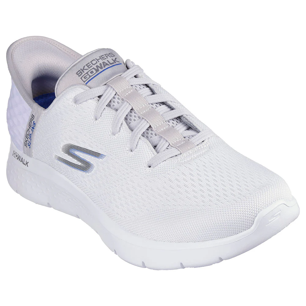 Zapatos Para Caminar Skechers Go Walk Flex Sin Cordones Para Hombre - Blanco, Negro, 7 1/2 De Ancho | TRG187981289