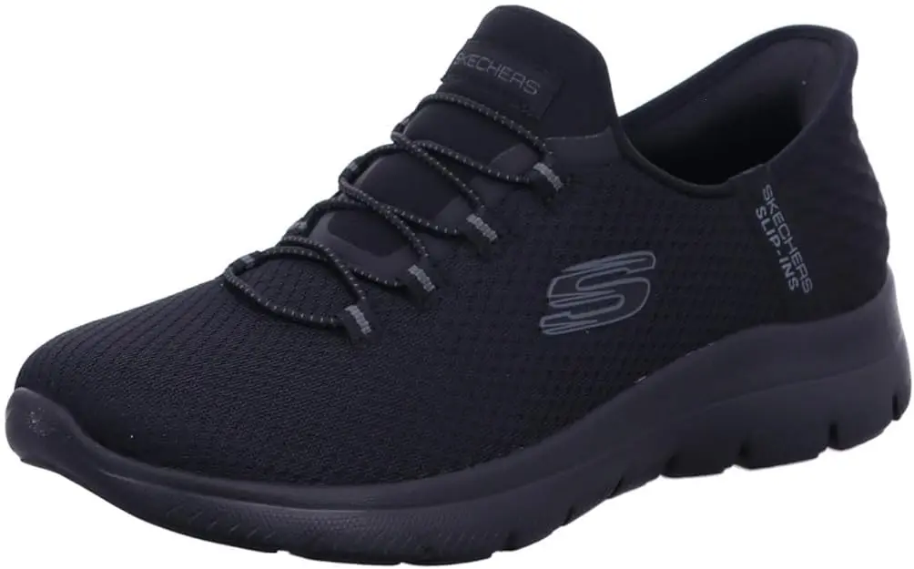 Zapatos Para Caminar Skechers Summits-Diamond Dream Sin Cordones Para Mujer - Negro 8 1/2 Mediano | TRG192804493
