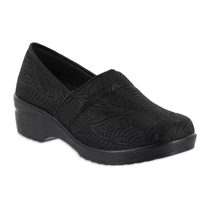 Zuecos Lyndee Para Mujer De Easy Works By Easy Street - Negro, 9 1/2 Extra Ancho | TRG192803800