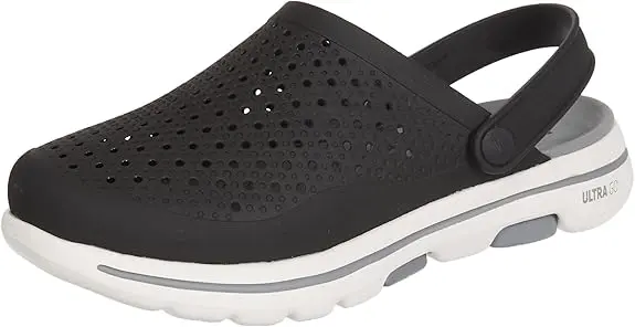 Zuecos Skechers Foamies Go Walk 5 Astonished Para Hombre - Negro Gris 10 Mediano | 194428258539 TRG187804140